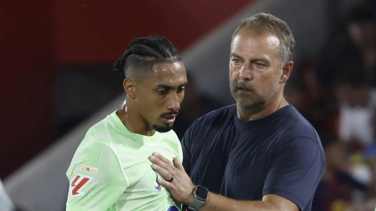 Hansi Flick no se marcha satisfecho de Mallorca a pesar de los tres puntos: “Jugar al 50 o 60% no es posible contra nueve jugadores”