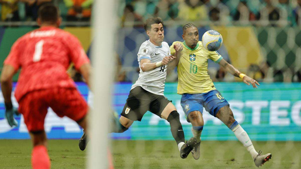 Brasil se encalla ante Uruguay y Argentina se impone a Perú en el clasificatorio mundialista