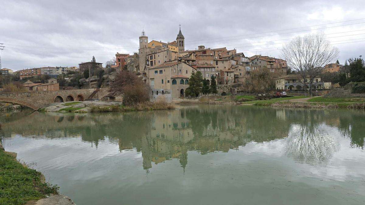 El Llobregat luce con más agua en Gironella