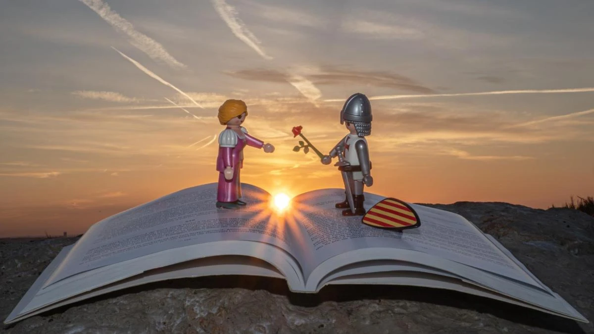 El romántico amanecer de Sant Jordi
