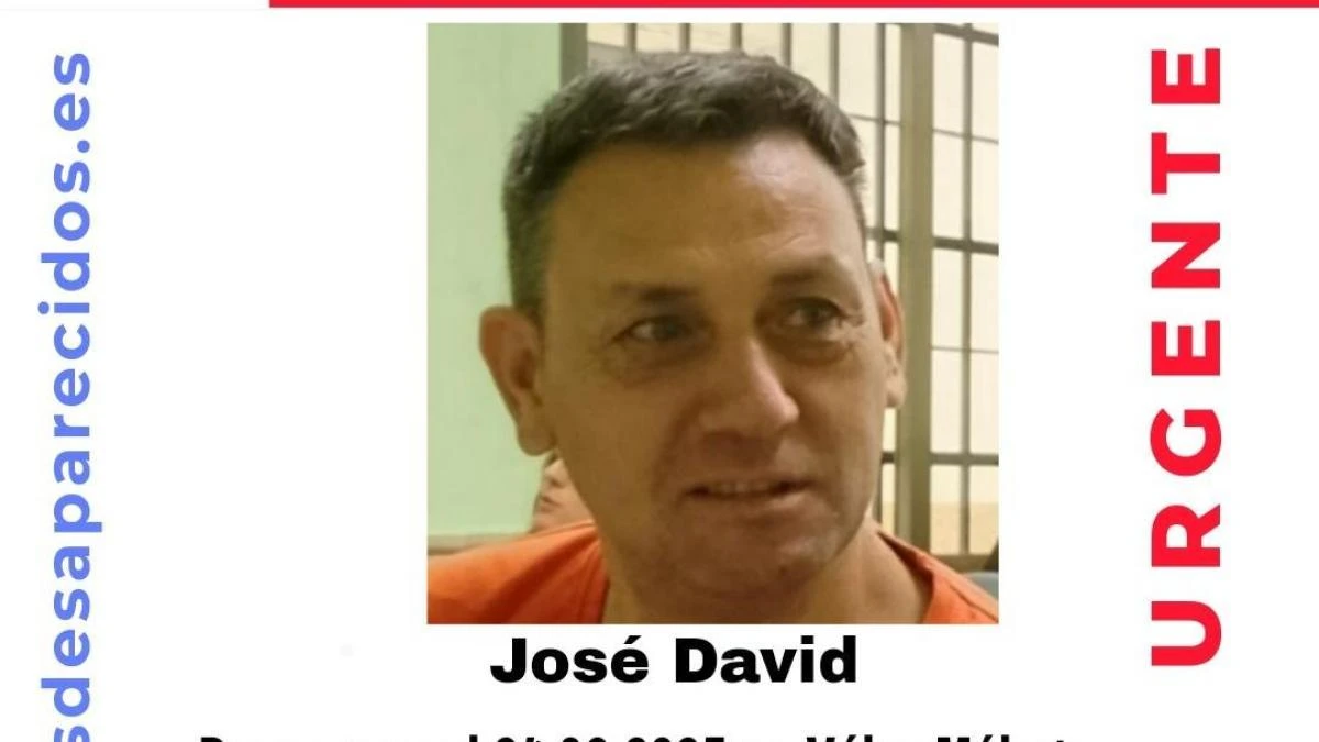 Activan una alerta para encontrar a José David, un hombre de 51 años desaparecido en Málaga