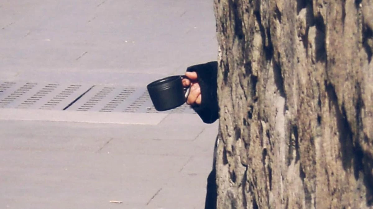 Pobreza en las calles de Barcelona