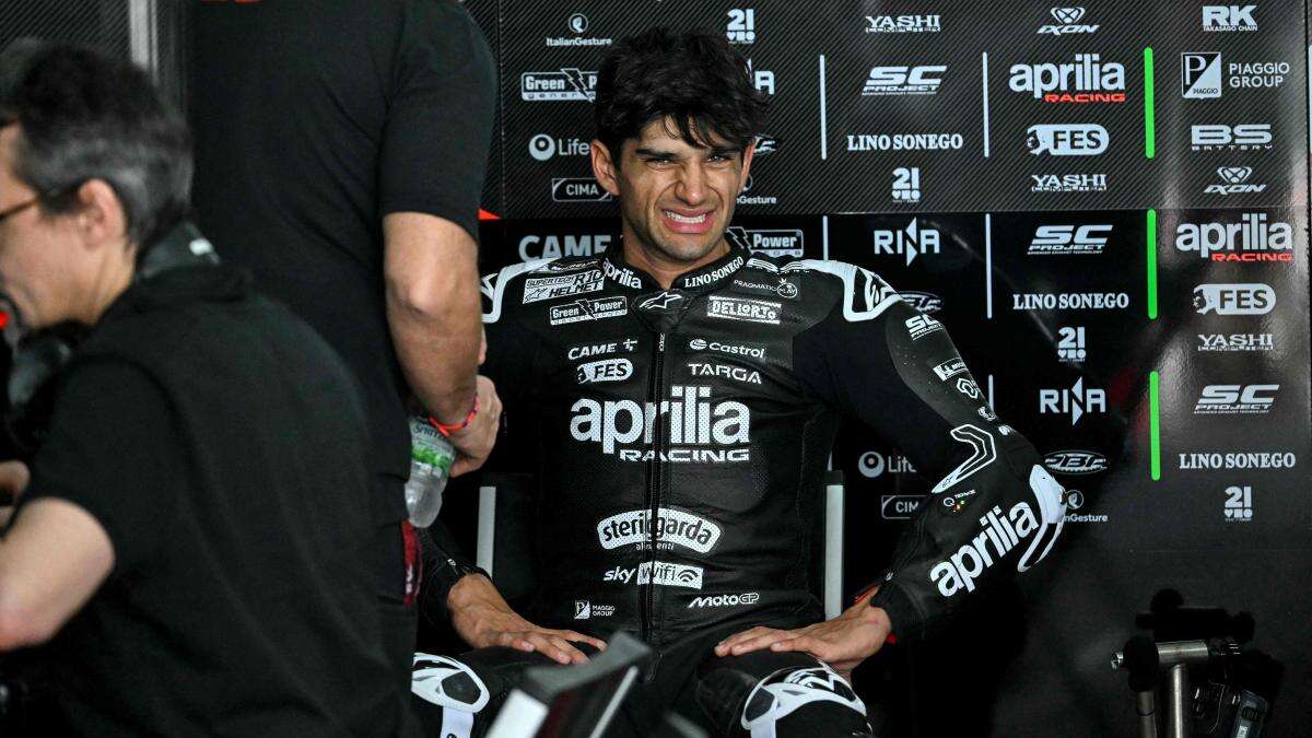 Jorge Martín, hospitalizado tras sufrir dos caídas con su nueva Aprilia