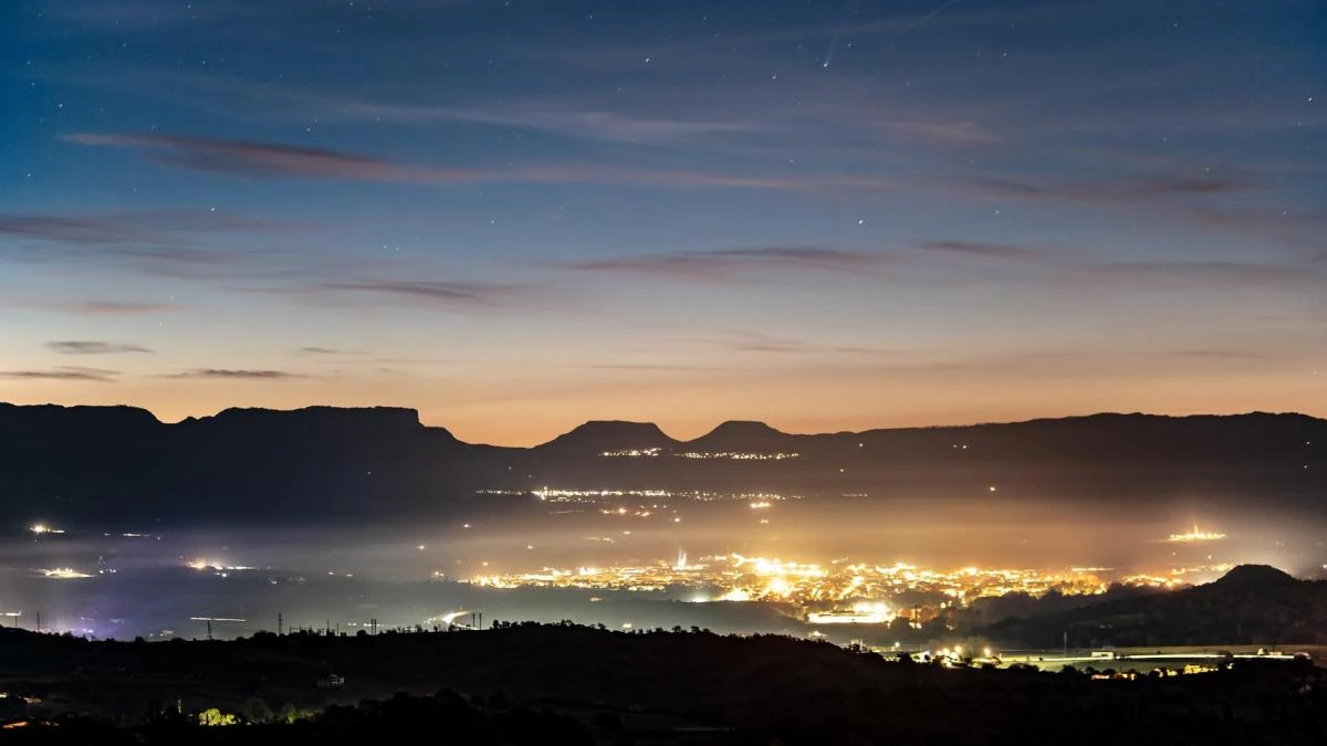 Así se vio Panstarrs sobre Cabrera