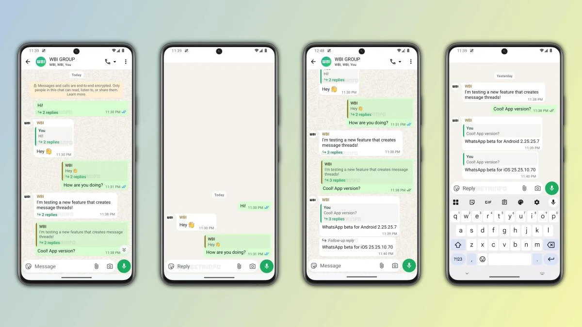 WhatsApp prepara una nueva versión que permitirá organizar los mensajes en hilos