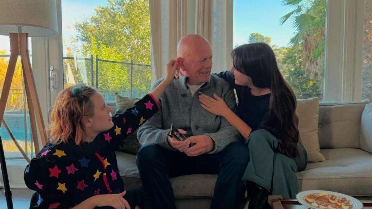 Las emotivas imágenes de Bruce Willis y sus hijas, Tallulah y Scout, por Acción de Gracias: “El mejor papá del mundo”