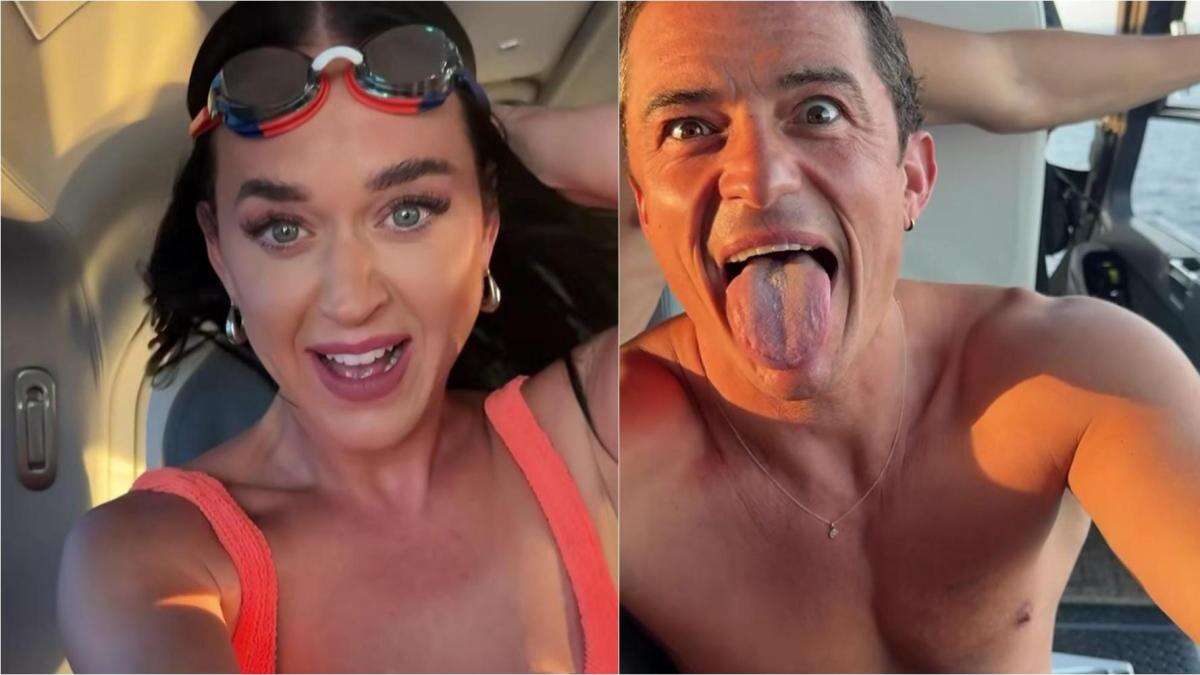 Katy Perry y Orlando Bloom se lanzan de un helicóptero al estilo 'Supervivientes': “Como las estrellas en el cielo...”