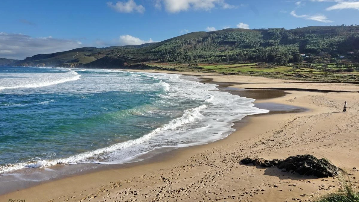 La playa virgen de Ponzos en Ferrol