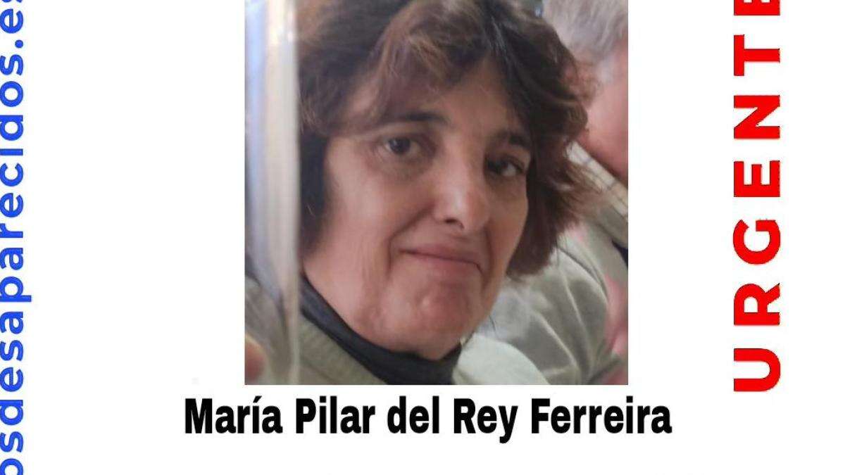 Sin rastro de María Pilar del Rey Ferreira, una mujer de 60 años desaparecida en Madrid