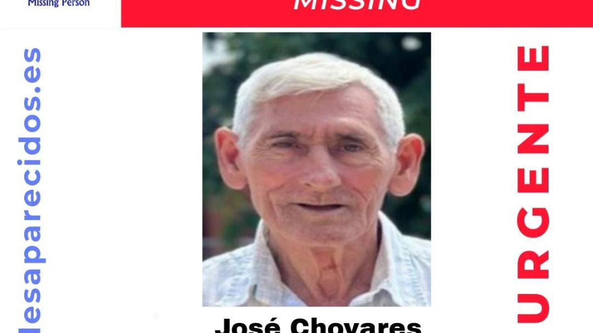 Activada una alerta para encontrar a José Chovares, un hombre de 71 años muy vulnerable desaparecido en València
