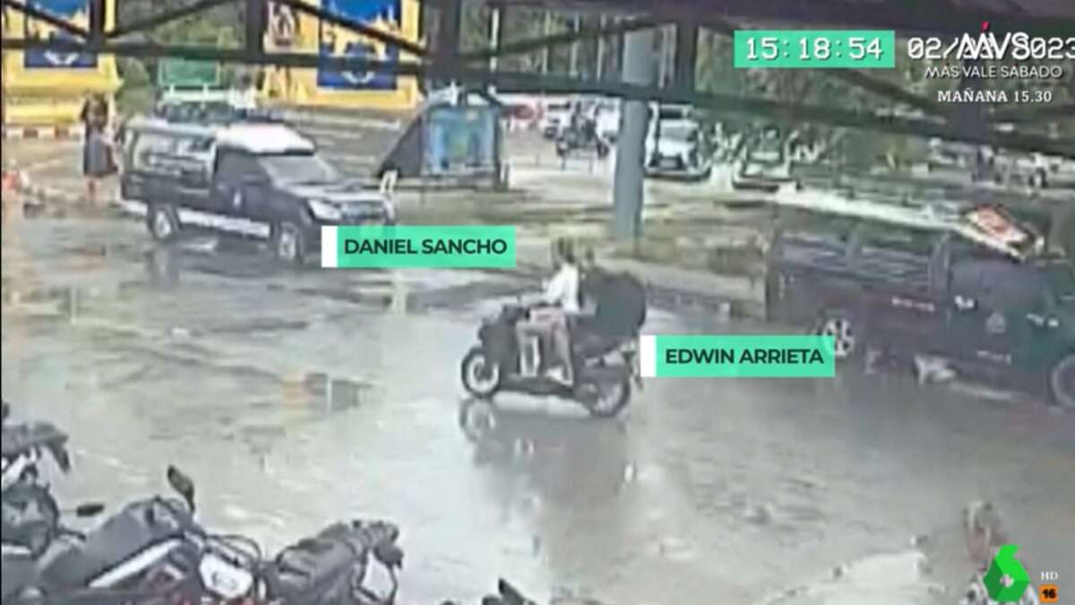 Estas son las últimas imágenes de Daniel Sancho y Edwin Arrieta antes del crimen