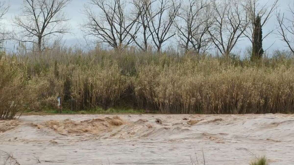 Buena crecida del río Besòs