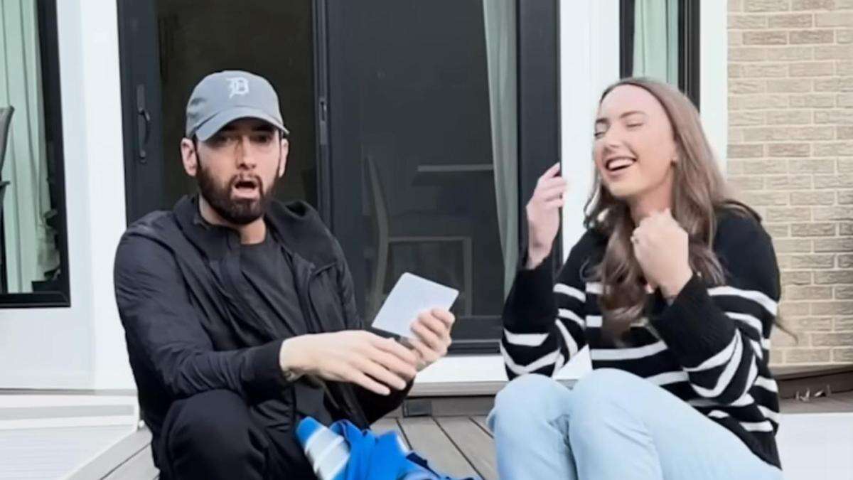 La divertida reacción de Eminem al conocer que será abuelo por primera vez