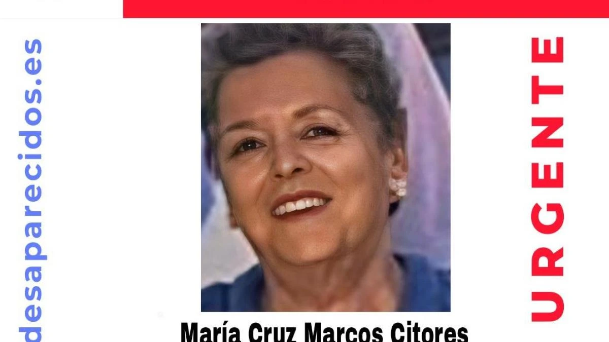 Se busca a María Cruz Marcos Citores, una mujer de 67 años muy vulnerable desaparecida en Palencia