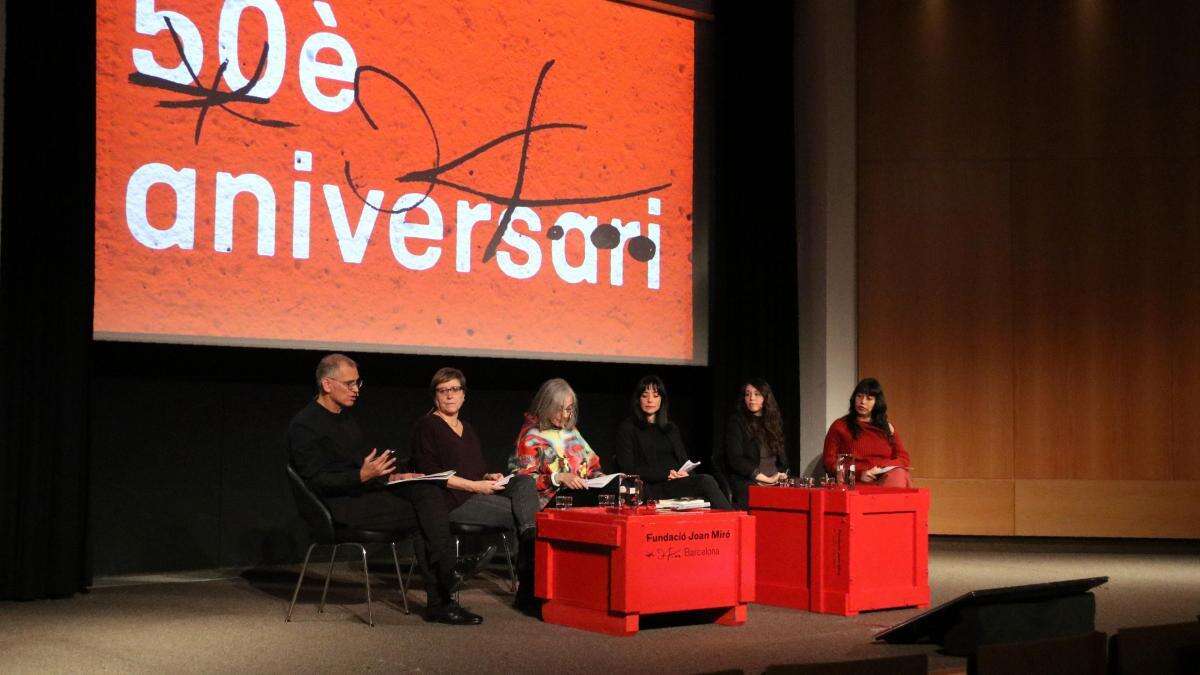 Louise Bourgeoise, Lee Krasner, Pollock y Rothko, en la fiesta del 50 aniversario de la Fundació Miró