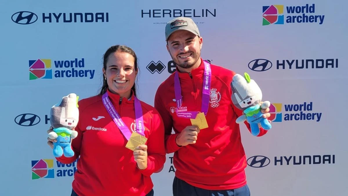 Elia Canales y Andrés Termiño, oro histórico en el Mundial de tiro con arco