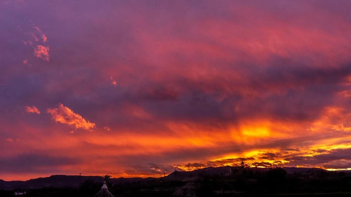 El gran crepúsculo del atardecer