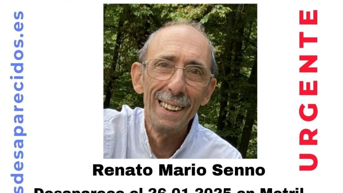 Sin rastro del paradero de Renato Mario Senno, un hombre de 76 años desaparecido en Granada