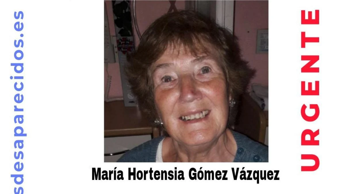 En paradero desconocido María Hortensia Gómez Vázquez, una mujer vulnerable de 76 años desaparecida en Vitoria