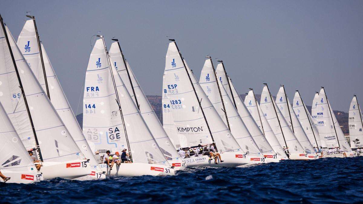 Un centenar de barcos disputarán el Sandberg Estates J/70 Worlds en la bahía de Palma