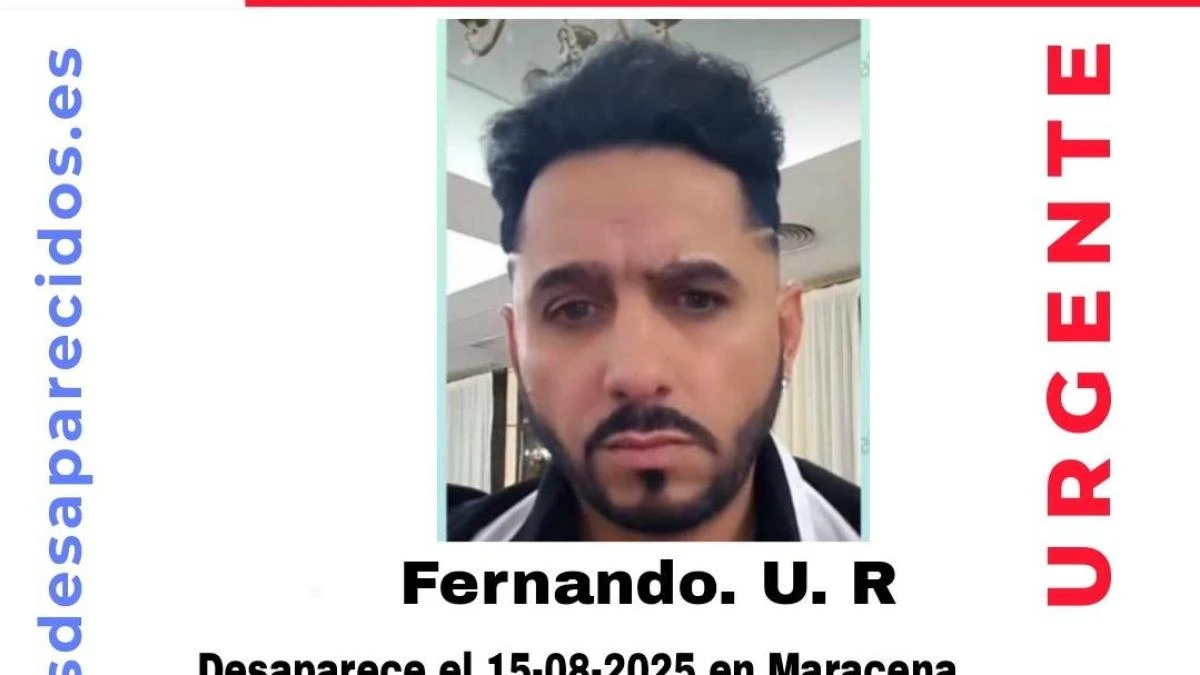 Se busca a Fernando U. R., un hombre de 49 años desaparecido en Granada
