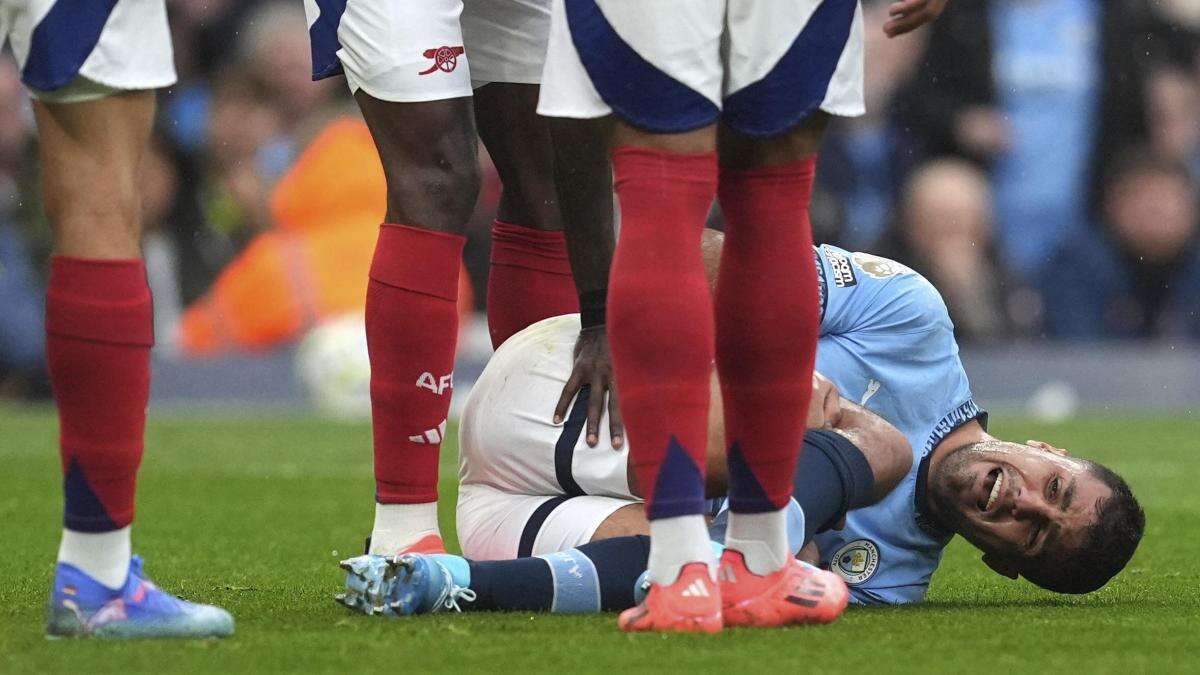 El Manchester City confirma que Rodri estará fuera mucho tiempo por su lesión de rodilla