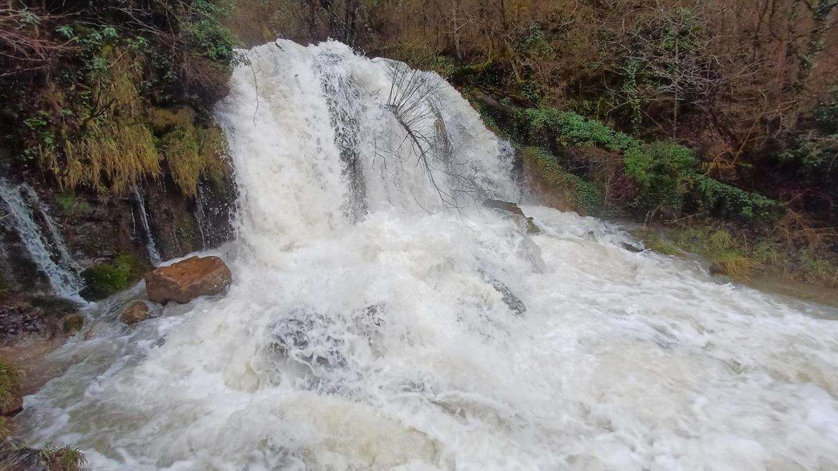 Tromba de agua en las fuentes del Bastareny