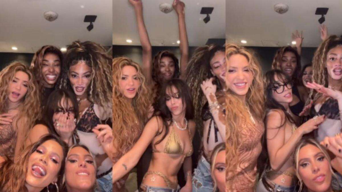 El revelador vídeo de Shakira con Anitta, Danna Paola y Lele Pons: ''Tengo derecho a portarme mal''