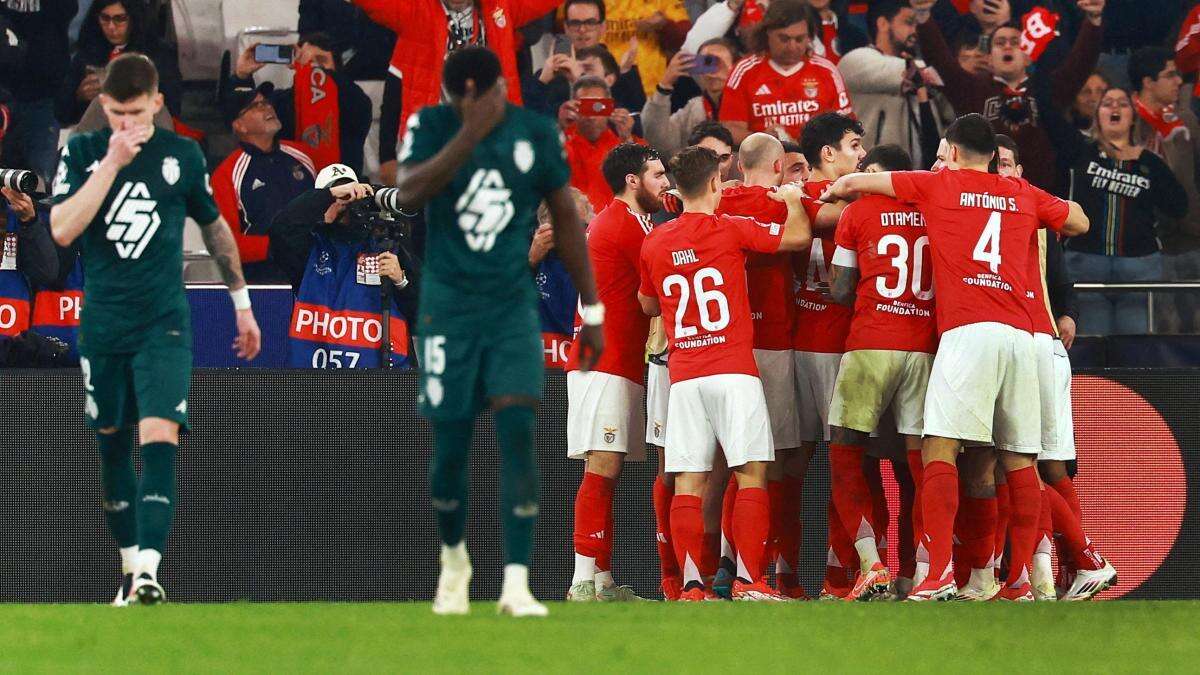 El Benfica, posible rival del Barça en octavos tras apear al Mónaco