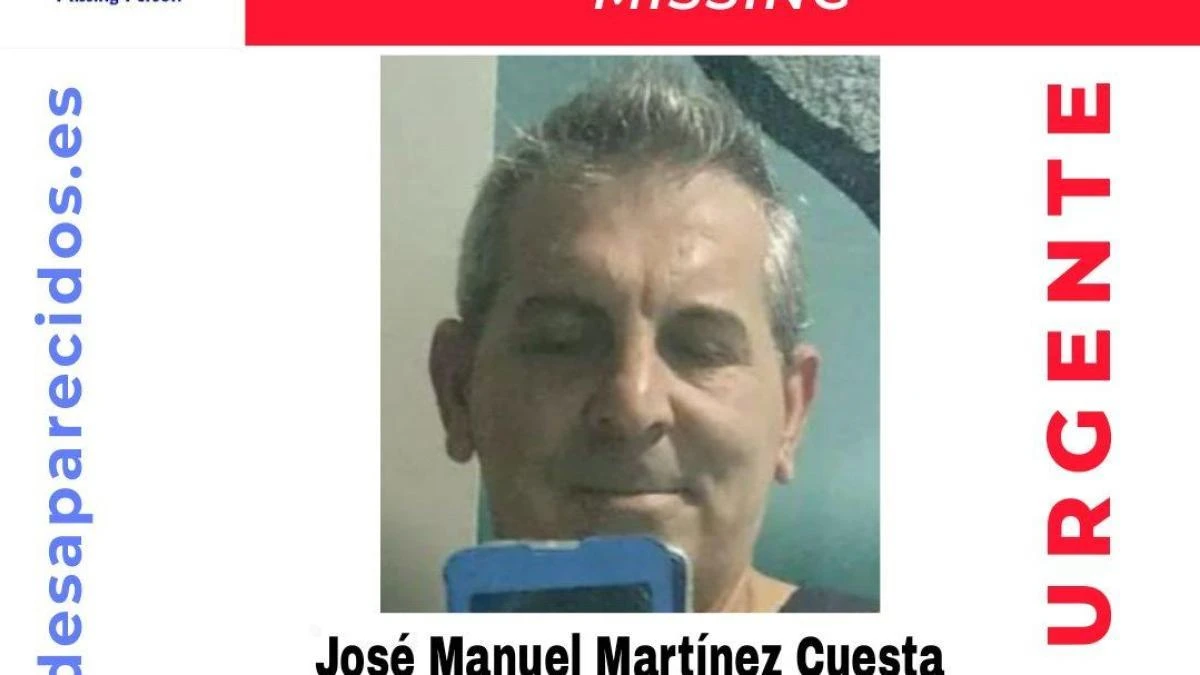 Sin rastro de José Manuel Martínez Cuesta, un hombre de 51 años desaparecido en Málaga