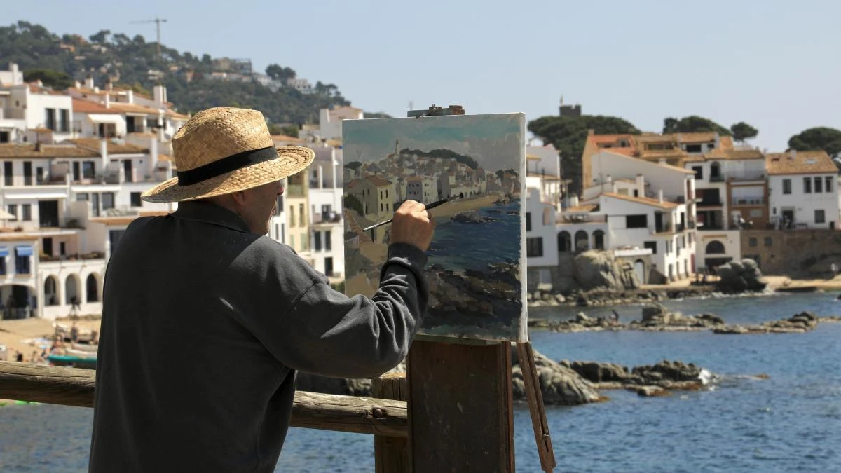 El lienzo de Calella de Palafrugell