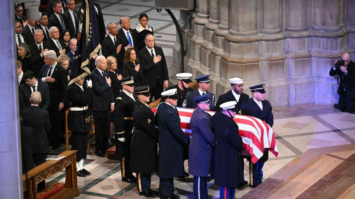 EE.UU. despide a Jimmy Carter y recuerda su “honestidad” en un suntuoso funeral de Estado