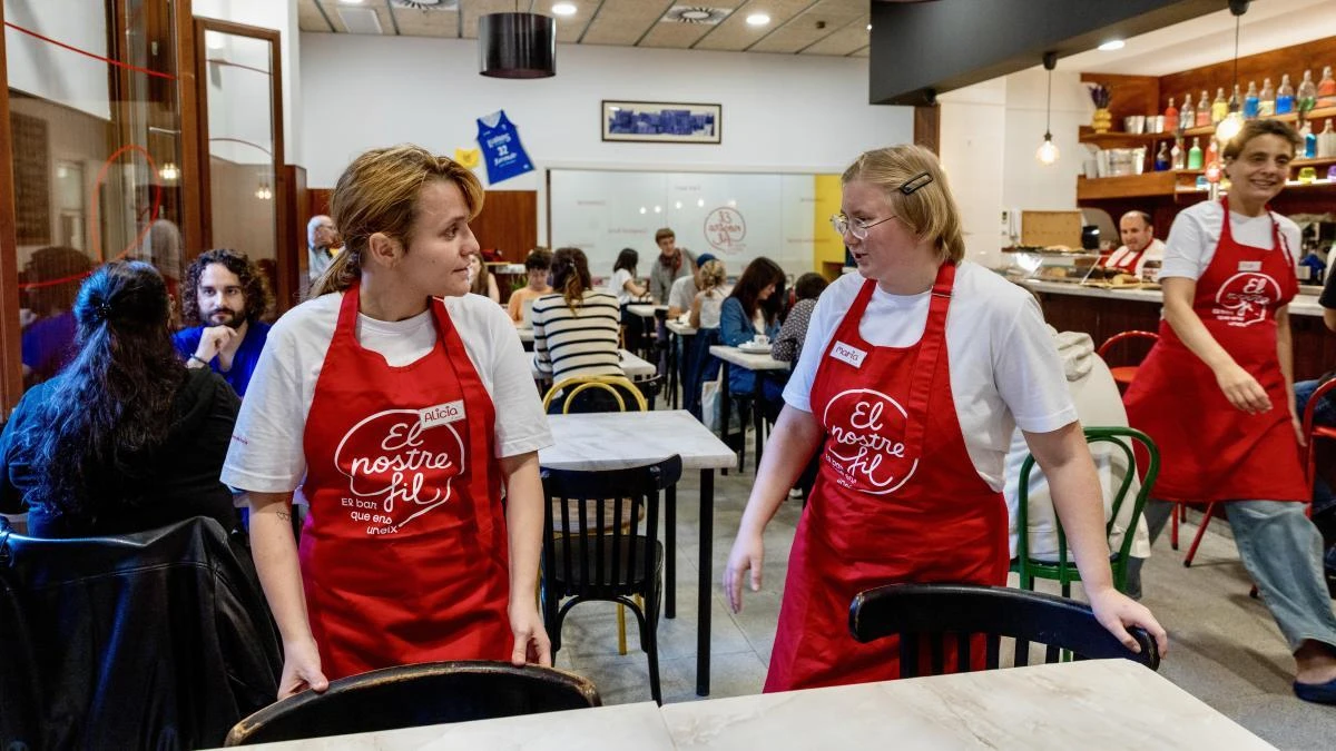 El Nostre Fil, el bar que teje oportunidades a jóvenes con funcionamiento intelectual límite