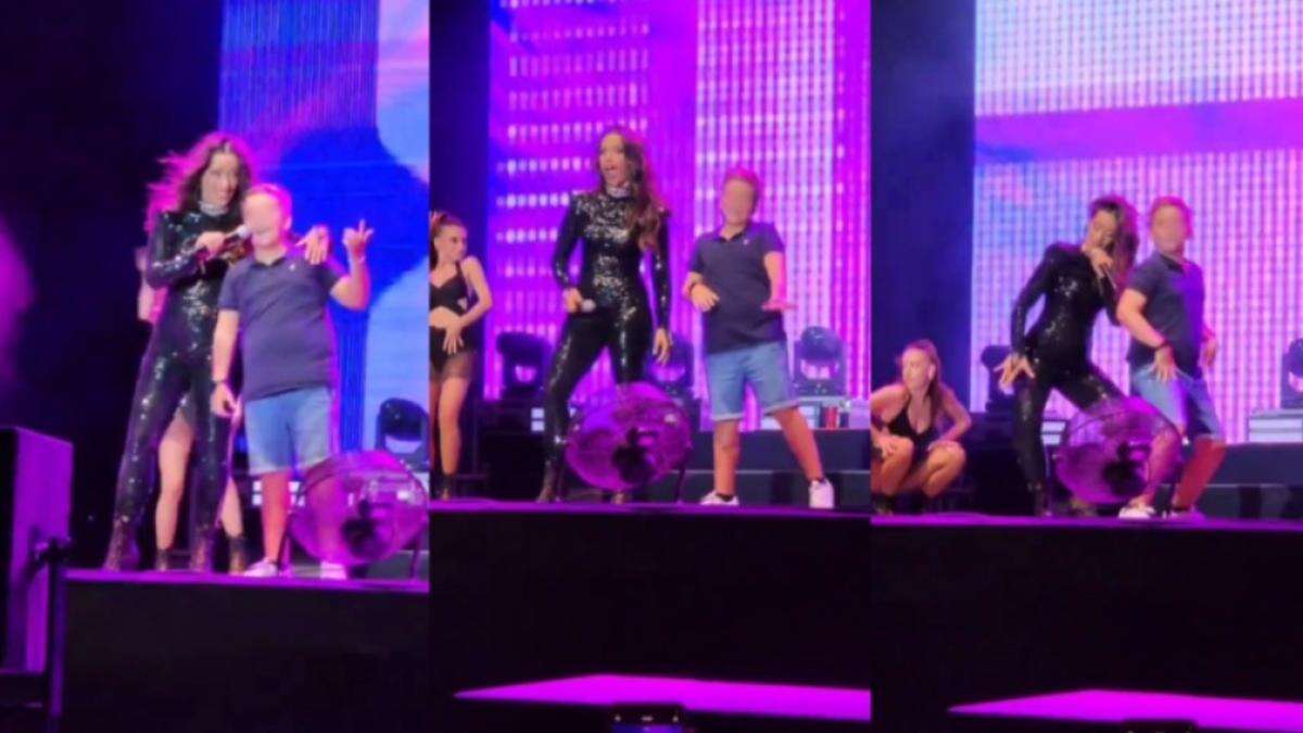 El tieno momento en el que la cantante Chanel saca a bailar a un niño en su concierto: ''Se me escapó una lagrimilla''