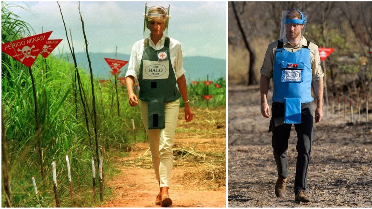 Harry regresa a Angola para continuar el legado de Diana en la lucha contra las minas terrestres