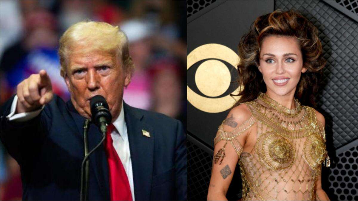 Donald Trump ataca a Miley Cyrus en un mitin en presencia de Billy Ray Cyrus: “¿Cómo conseguiste una hija tan liberal?”