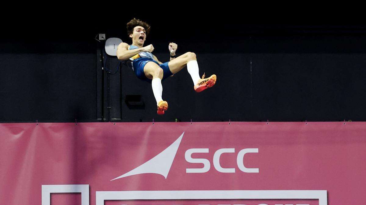 Duplantis vuelve a mejorar el récord del mundo de pértiga con un salto de 6,27 metros