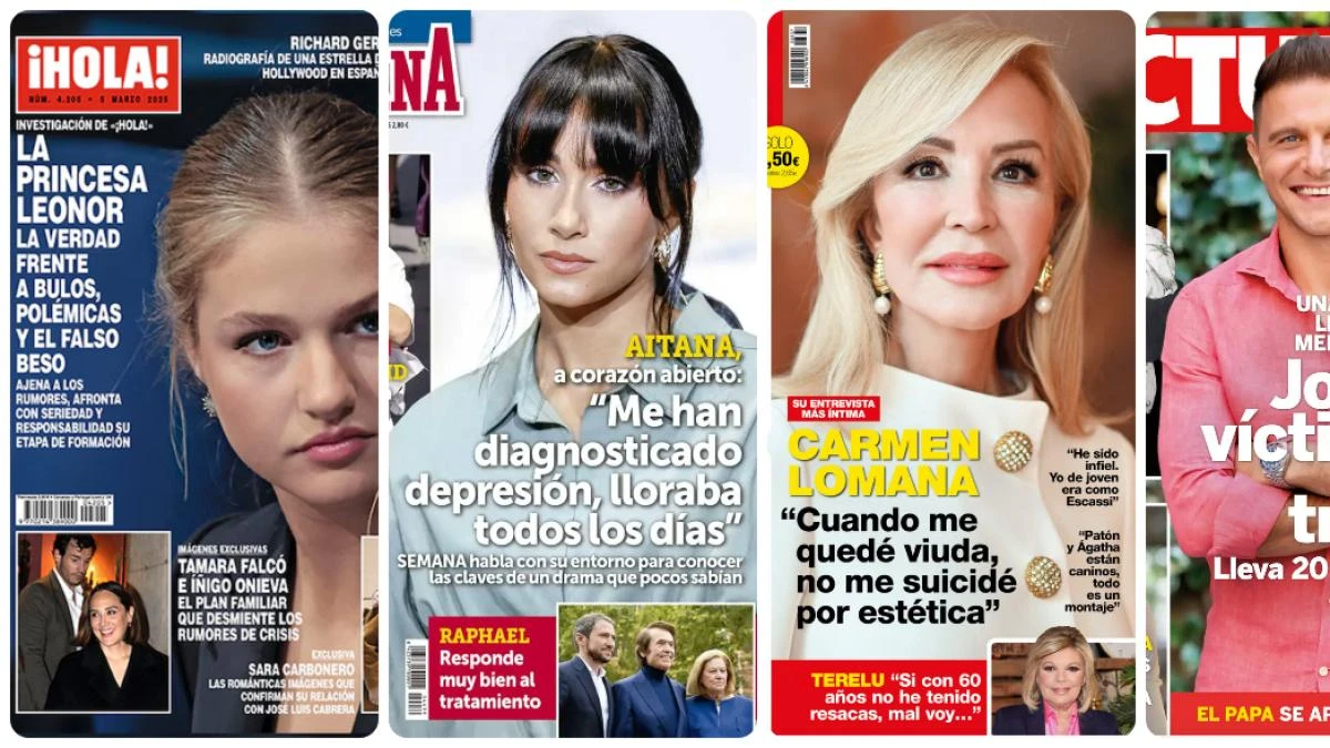 La princesa Leonor, Aitana, Carmen Lomana y Joaquín protagonizan las portadas