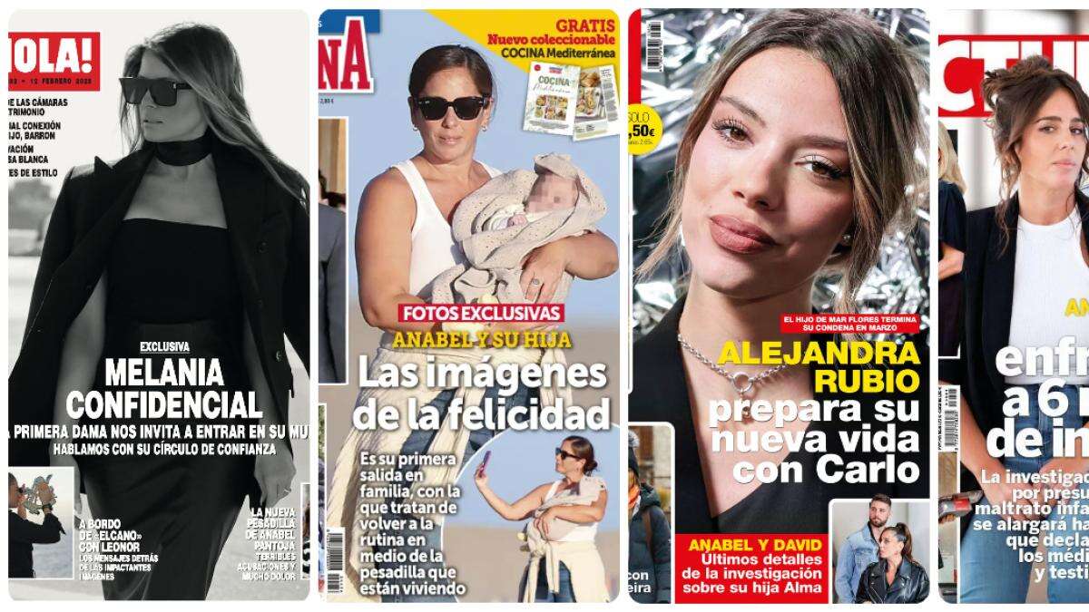 Melania Trump, Alejandra Rubio y Anabel Pantoja protagonizan las portadas