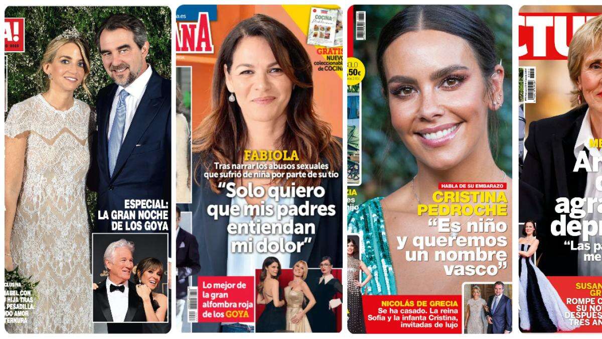 Nicolás de Grecia, Fabiola Martínez, Cristina Pedroche y Mercedes Milá protagonizan las portadas