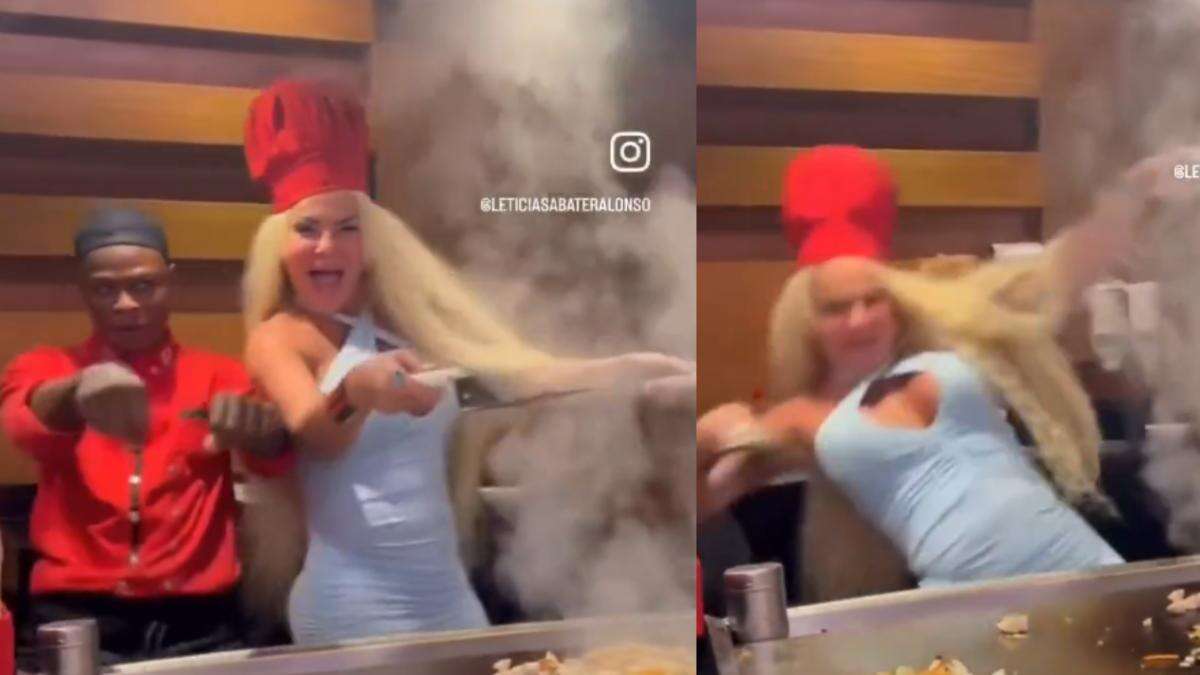 La caída épica de Leticia Sabater cocinando en Punta Cana: “Sólo por el final del vídeo, merece la pena verlo”