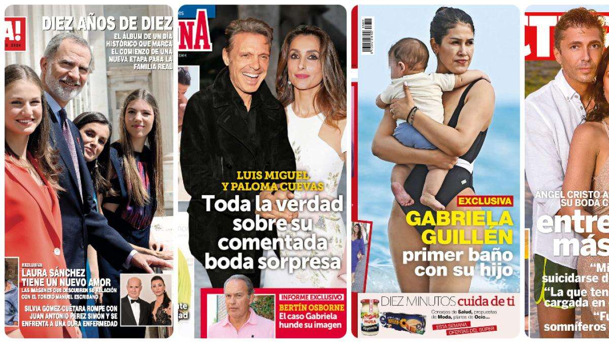 Los Reyes, Paloma Cuevas y Luis Miguel, Gabriela Guillén y Ángel Cristo Jr protagonizan las portadas