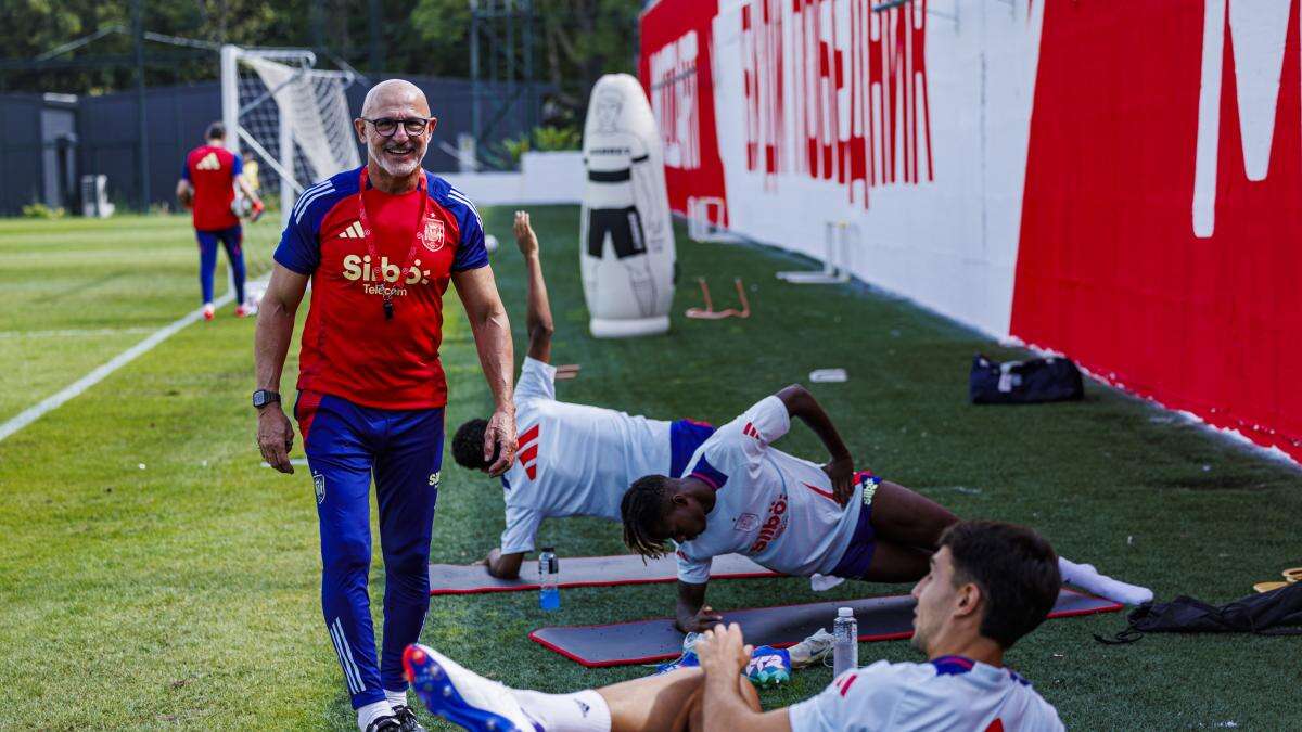 Luis de la Fuente: “Dani Olmo sufrió un fuerte golpe ante Serbia y no sabemos cómo estará”