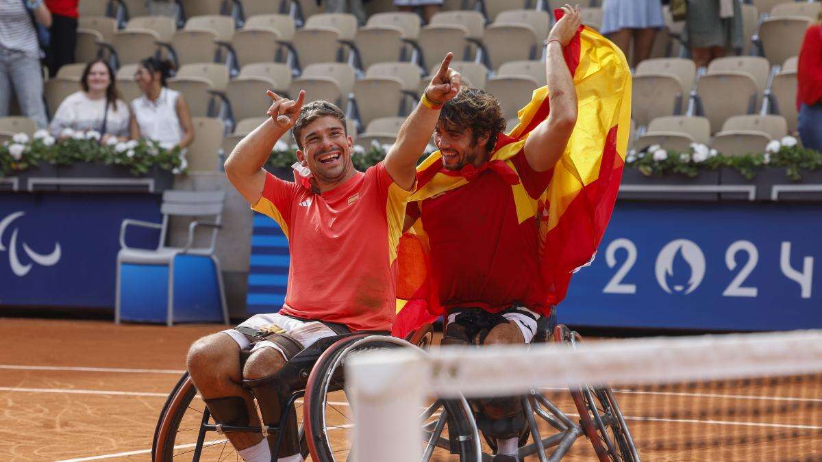 España logra su primera medalla de tenis en silla de ruedas y supera los 36 metales de Tokio