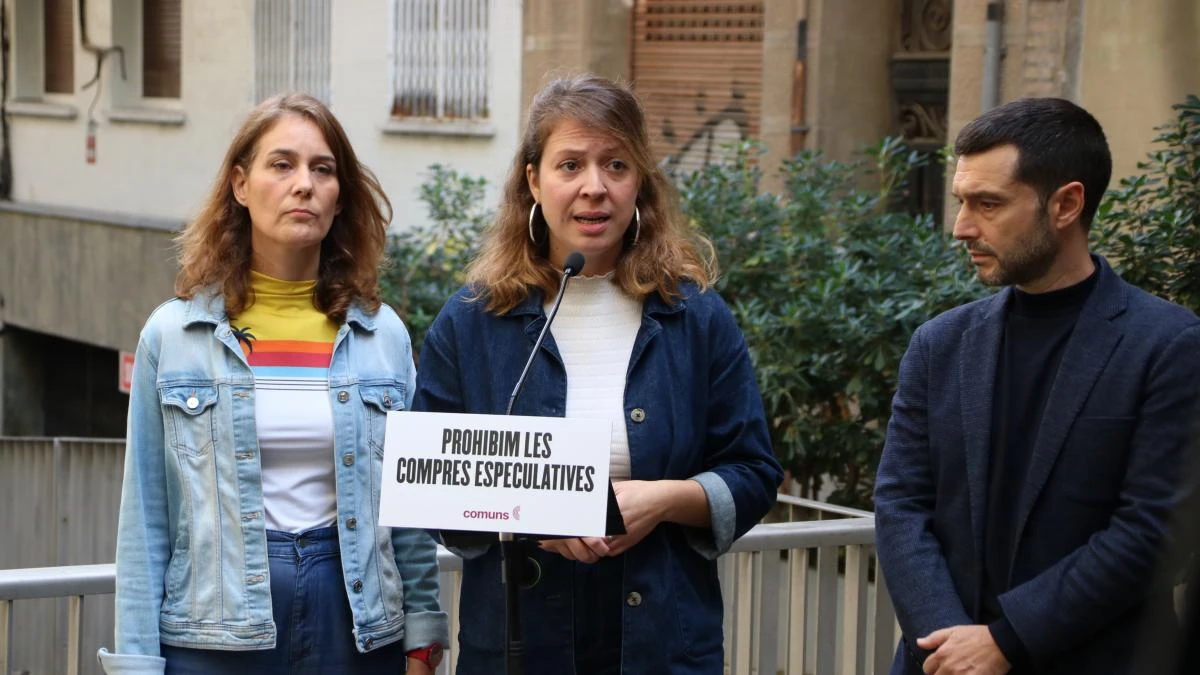 Comuns registrará una ley para que los ayuntamientos prohíban la compra especulativa de vivienda