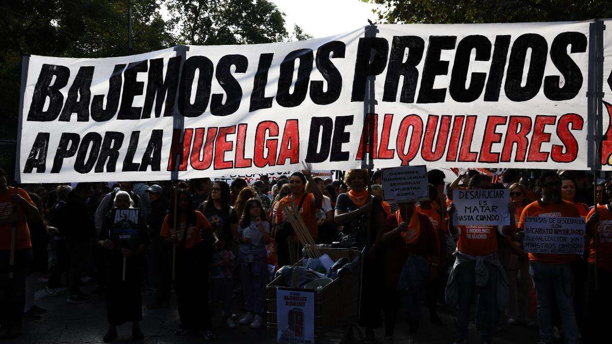 Jóvenes y mujeres lideran una multitudinaria manifestación en Madrid por una vivienda digna