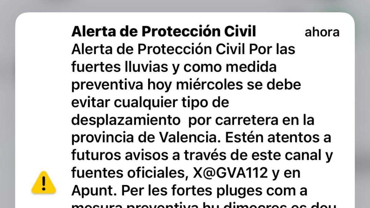 El 94% de los ciudadanos ve útil las alertas al móvil ante una catástrofe, según el CIS