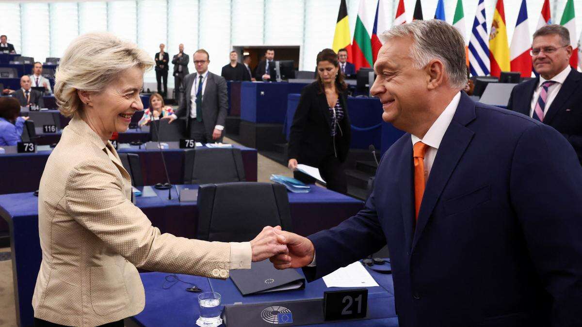 Von der Leyen responde con una enmienda a la totalidad al discurso de Orbán en Estrasburgo