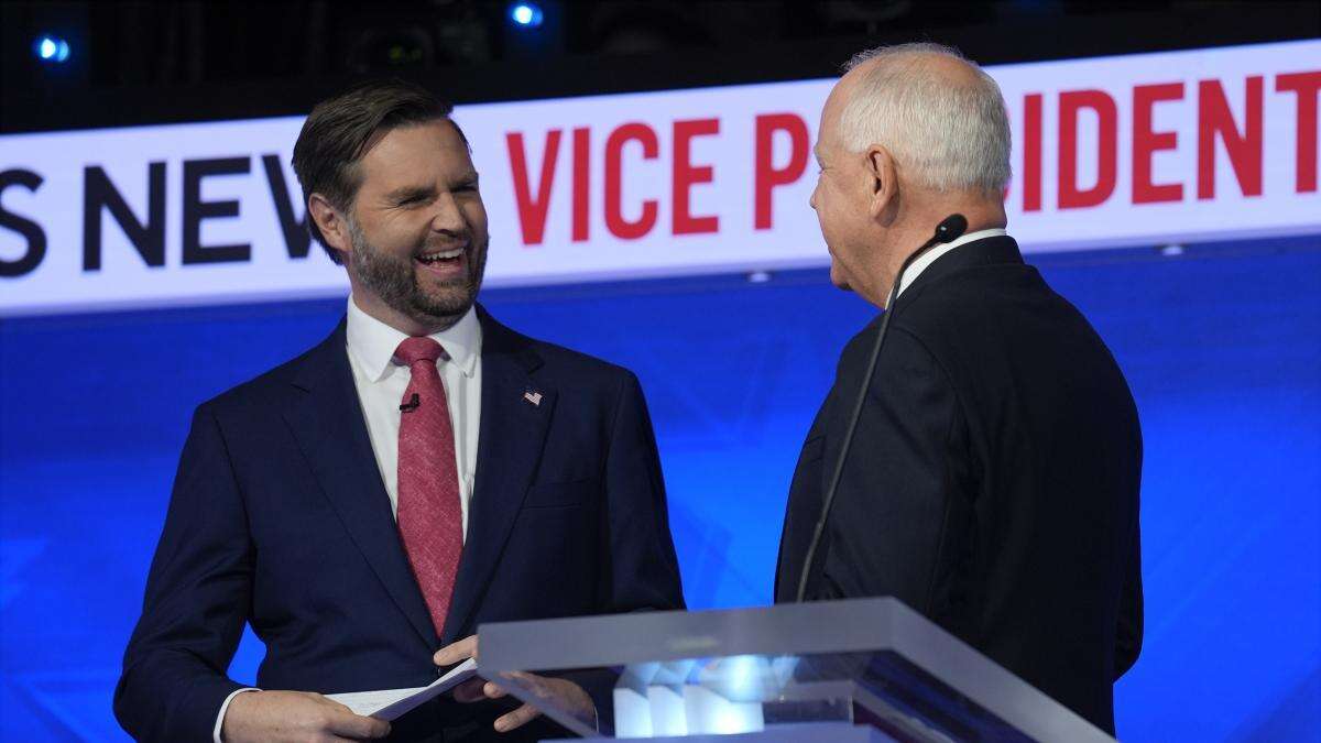 Vance ofrece su cara más moderada en el debate de vicepresidentes para cazar al votante indeciso