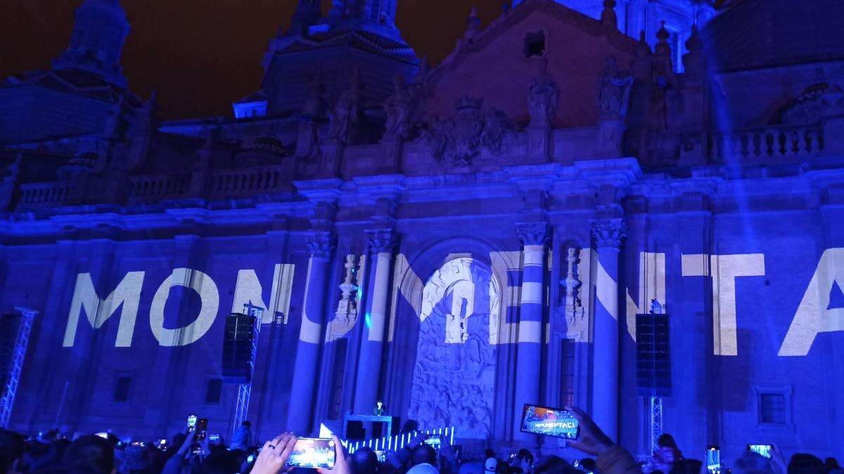 Monumental Tour pone a bailar tecno al Pilar de Zaragoza